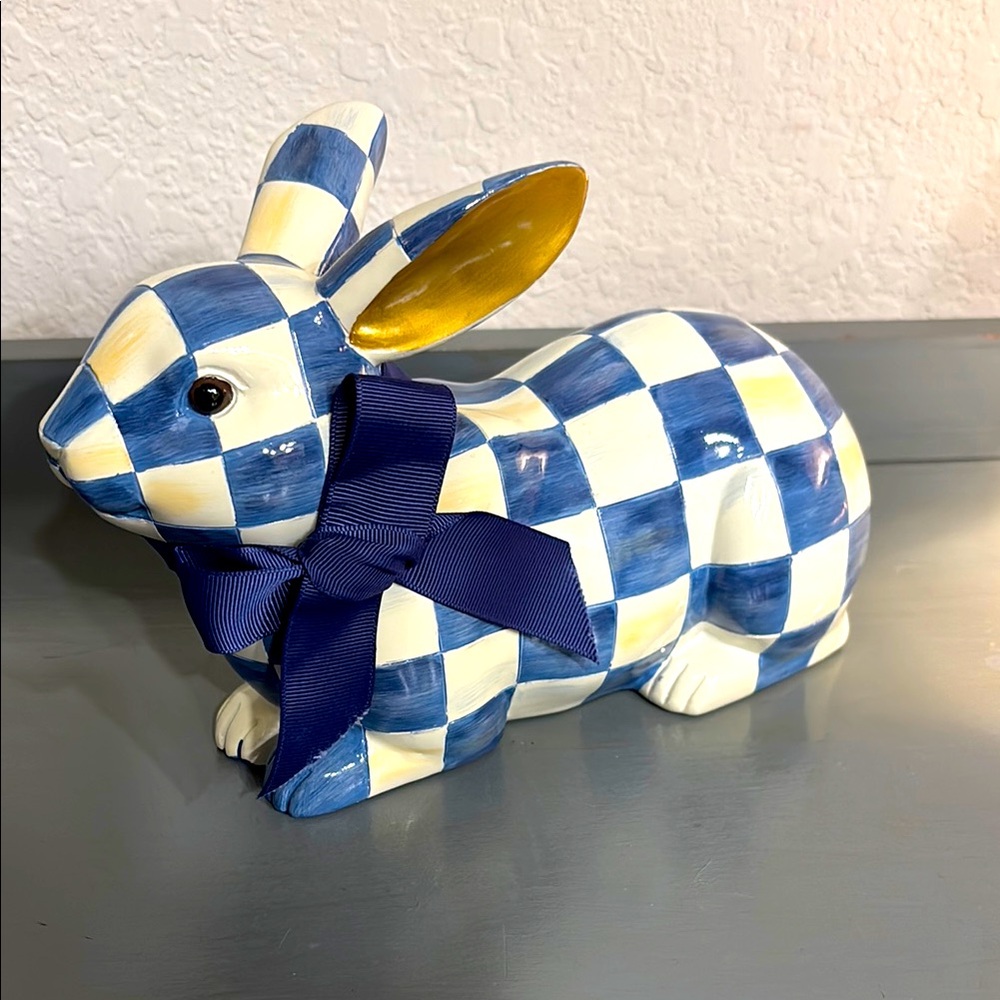 Mackenzie Childs Royal Check bunny